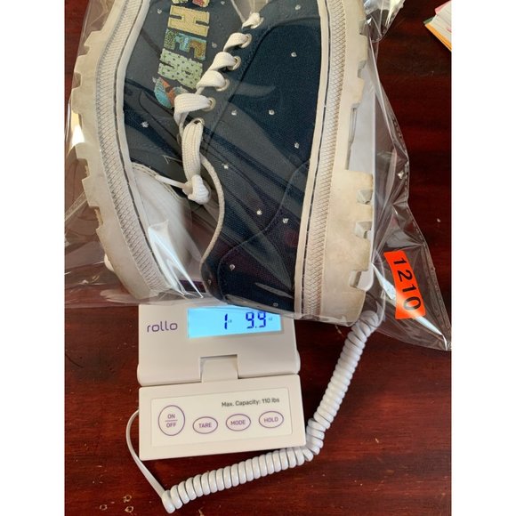 Skechers 8 Navy "I Love My Skechers" Appliqued Walking Canvas Shoes - Picture 11 of 11